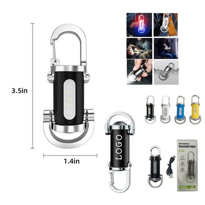 Rechargeable EDC Flashlight Keychain