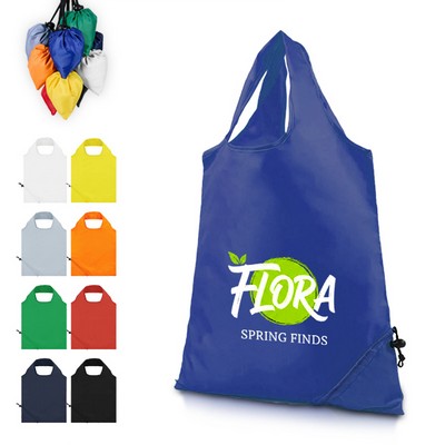 Foldable 210T Polyester Tote with Pouch