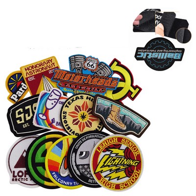 Embroidered clothing patchwork with Adhesive Back