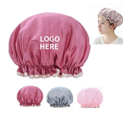 Luxury Waterproof Plush Shower Hood