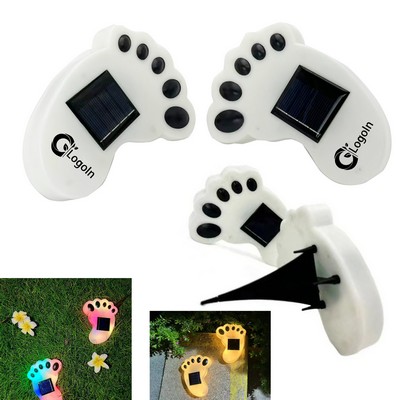 2pc/set Garden Feet Lights Solar Lamp