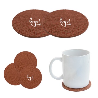 Basketball Leather Coasters