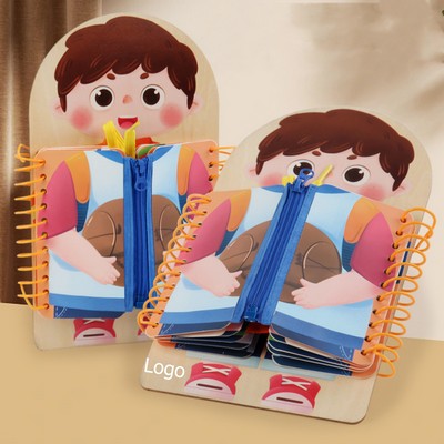 Toddler Busy Board 5 Themes Wooden Montessori Baby Toy