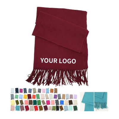 Acrylic Cashmere Feel Scarf Seventy Eight Point Seven Inches Length Twenty Eight Point Six Inches Wi