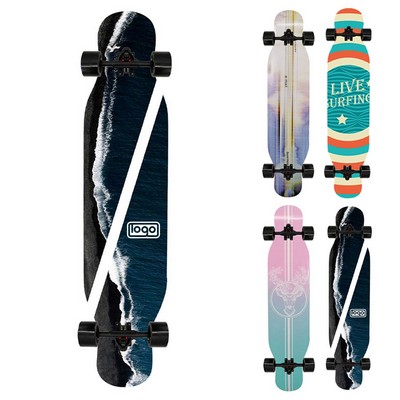 42" Maple Wood PU Wheels Longboard Skateboard