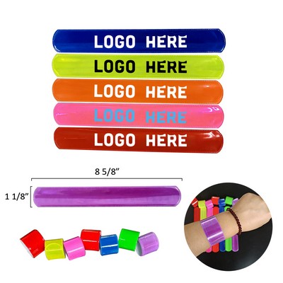 PVC Reflective Safety Slap Wristband