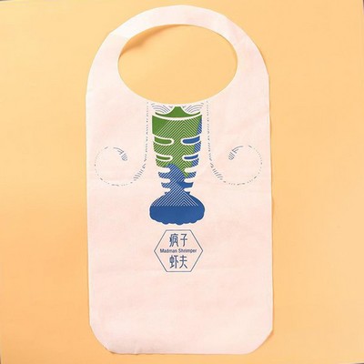 15" X 28.7" Non Woven Aprons Unisex Lobster Bib for Adults
