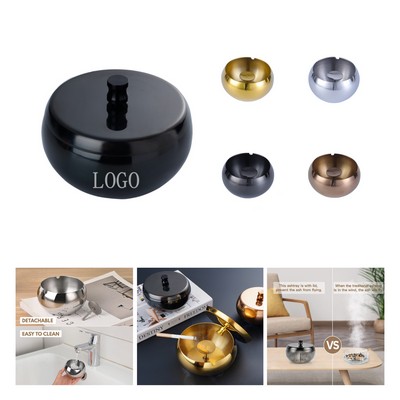 Windproof Stainless Steel Ashtray