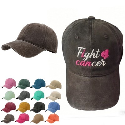 6 Panel Washed Cotton Unconstructed Cap