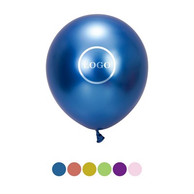 Chrome Metallic Latex Promotional Advertising Balloons Party Events Thick Pearlescent Biodegradable