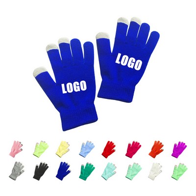 Touchscreen Acrylic Knit Gloves