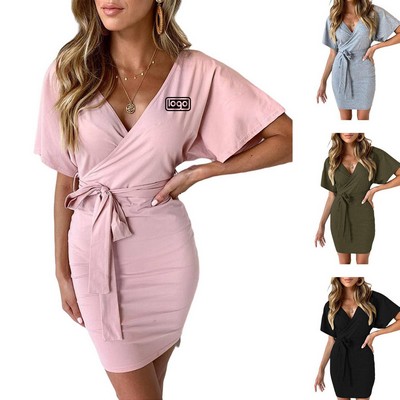 Women's V Neck Summer Dress