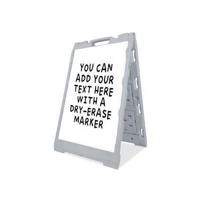 Economy Dry-Erase A-Frame with 2 Blank Panel (2' x 3')