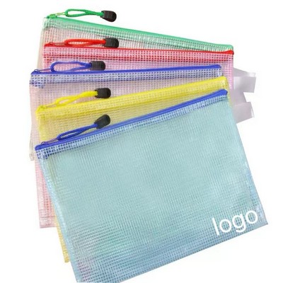 Clear Zipper Document Pouch