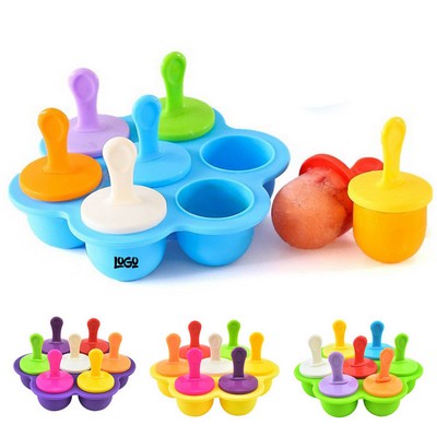 7 Holes Silicone Popsicle Molds