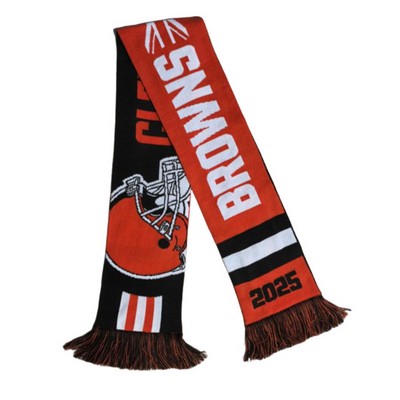 Knitted Woven Scarf With Tassel