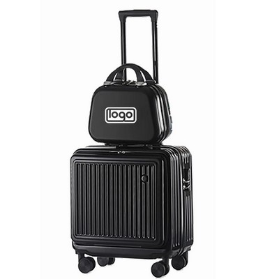 18" Front Opening Trolley Suitcase