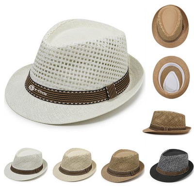 Lightweight Summer Straw Fedora