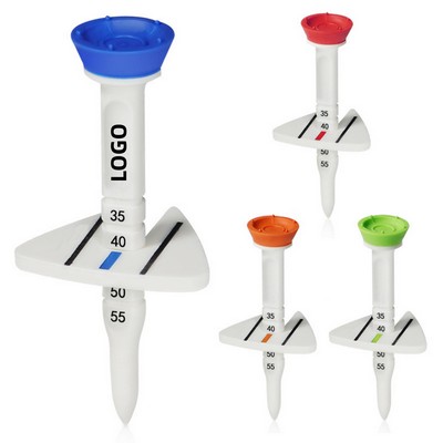 Adjustable-Height Rubber Golf Tee