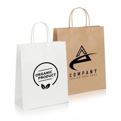 Kraft Paper Shopper Bag with Twisted Handles