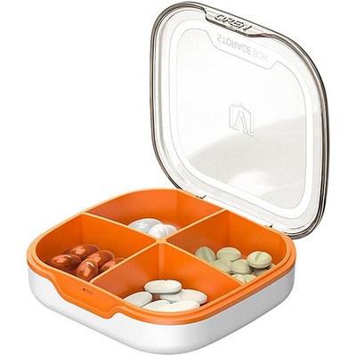 Pill Case Compartment Portable Pill Organizer Divided Vitamin Box Medicine Holder for Daily