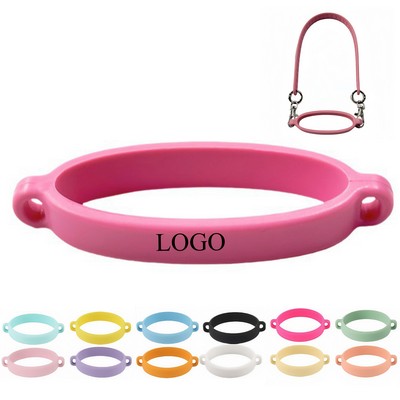 Silicone Water Bottle Lanyard Sleeve with Strap