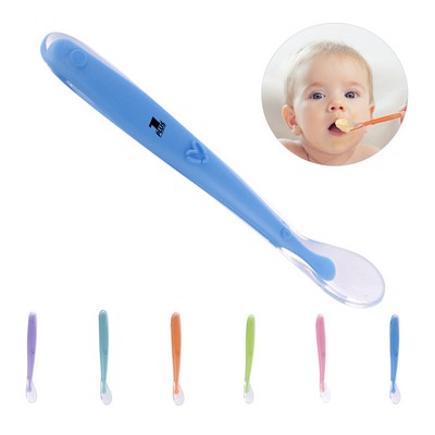 Baby Silicone Feeding Water Soft Spoon For Training