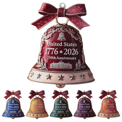 America 250 Commemorative Acrylic Bell Ornament