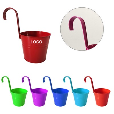 Colorful Iron Flower Pots