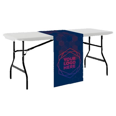 30" x 70" FR Polyester Twill Table Runner - Dye Sublimation Print