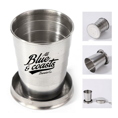 2.5Oz Collapsible Stainless Steel Travel Cup