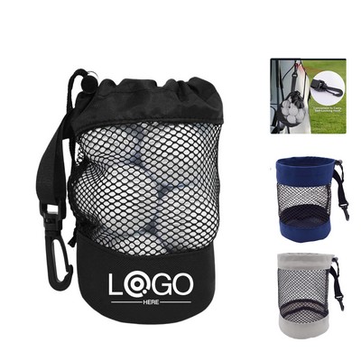 Drawstring Golf Ball Mesh Bag