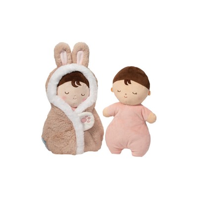 Tan Baby Bunny Hug Stuffed Toy