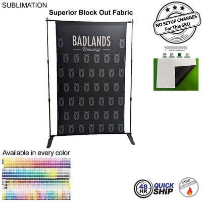 48Hr Quick Ship- 5' Exhibitor Expanding Display Kit, Superior Block Out Fabric