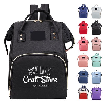 Multifunctional Tote Diaper Backpack