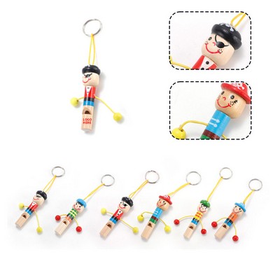 Animated Tune Wooden Keyring