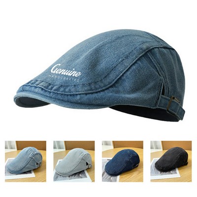 Denim Beret Cap