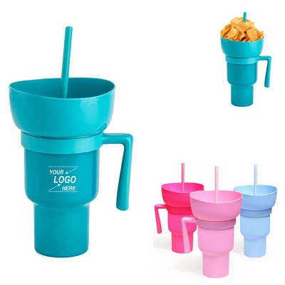2" 1 Popcorn Bucket Straw Cup