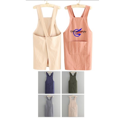 Strap Cotton Apron