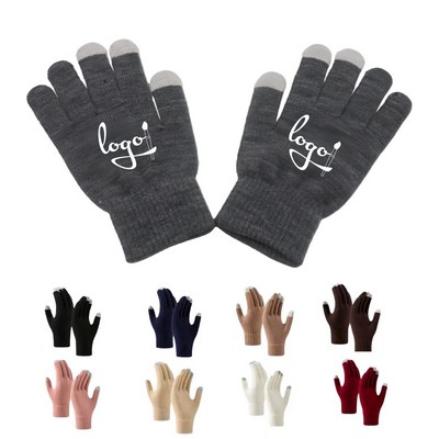 Knit Touchscreen Winter Gloves
