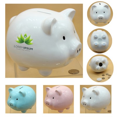 Ceramic Pig Piggy Bank Cute Coin Piggy Bank