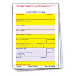 File Right™ Permanent Adhesive Vehicle Deal Labels