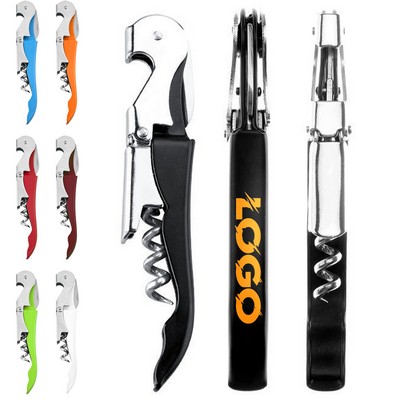 Double Hinged Waiter's Corkscrew Wine Opener