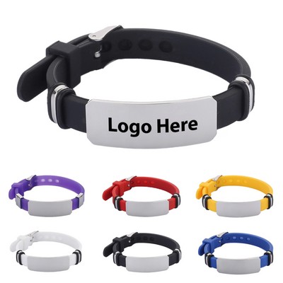 Titanium Steel Silicone Bracelet