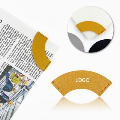 Leather Corner Bookmark Premium PU Leather Page Marker Romantic Heart Page Corner Protector
