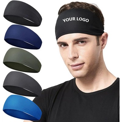 Moisture-wicking sports headband
