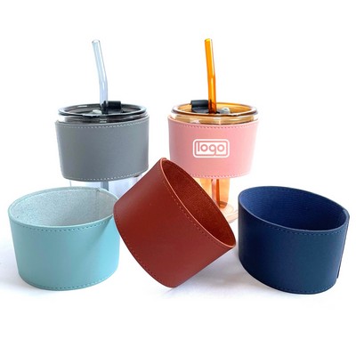 PU Leather Cup Holder Sleeve