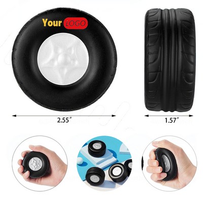 Soft Tire Shaped Foam Squeeze Toy for Anxiety Relief