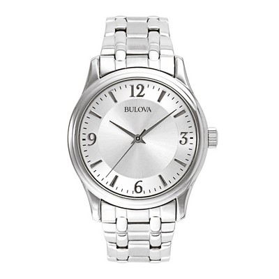 Bulova® Men's Corporate Collection, Silver-tone Bracelet Watch
