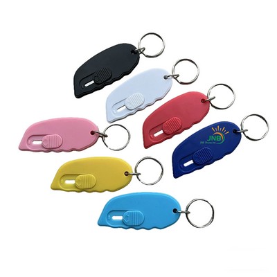 Mini Box Paper Cutter With Grip Handle Keyring